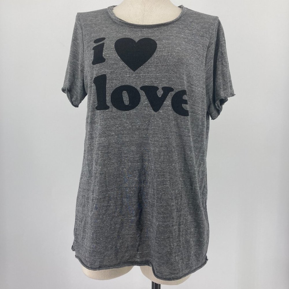 Chaser Gray 'I Love Love' Short Sleeve Tee